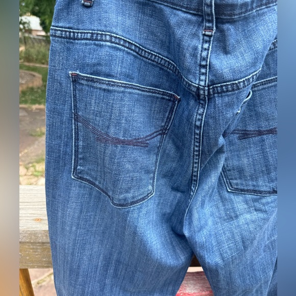 Vintage denim wide legs with front seams - Picture 5 of 6